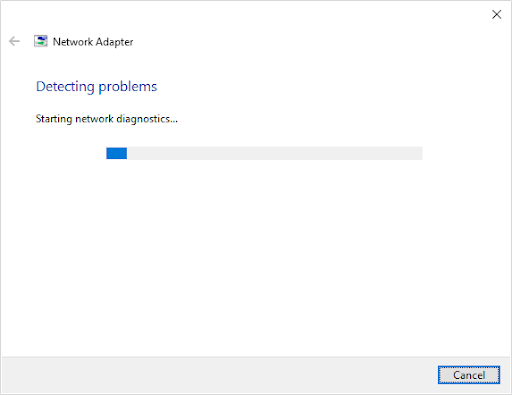 Fix WiFi doesn't have a valid IP configuration by running the network troubleshooter step 4